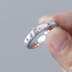 Wedding Band - pyrite and textured