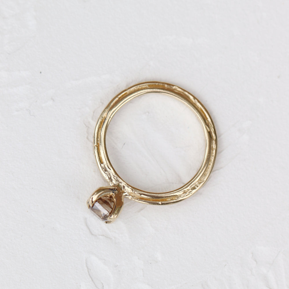 
            
                Load image into Gallery viewer, Ring Double Loop Ring - Flat with mainstone (additional charges may apply) Cabinetofcuriosityjewellery
            
        