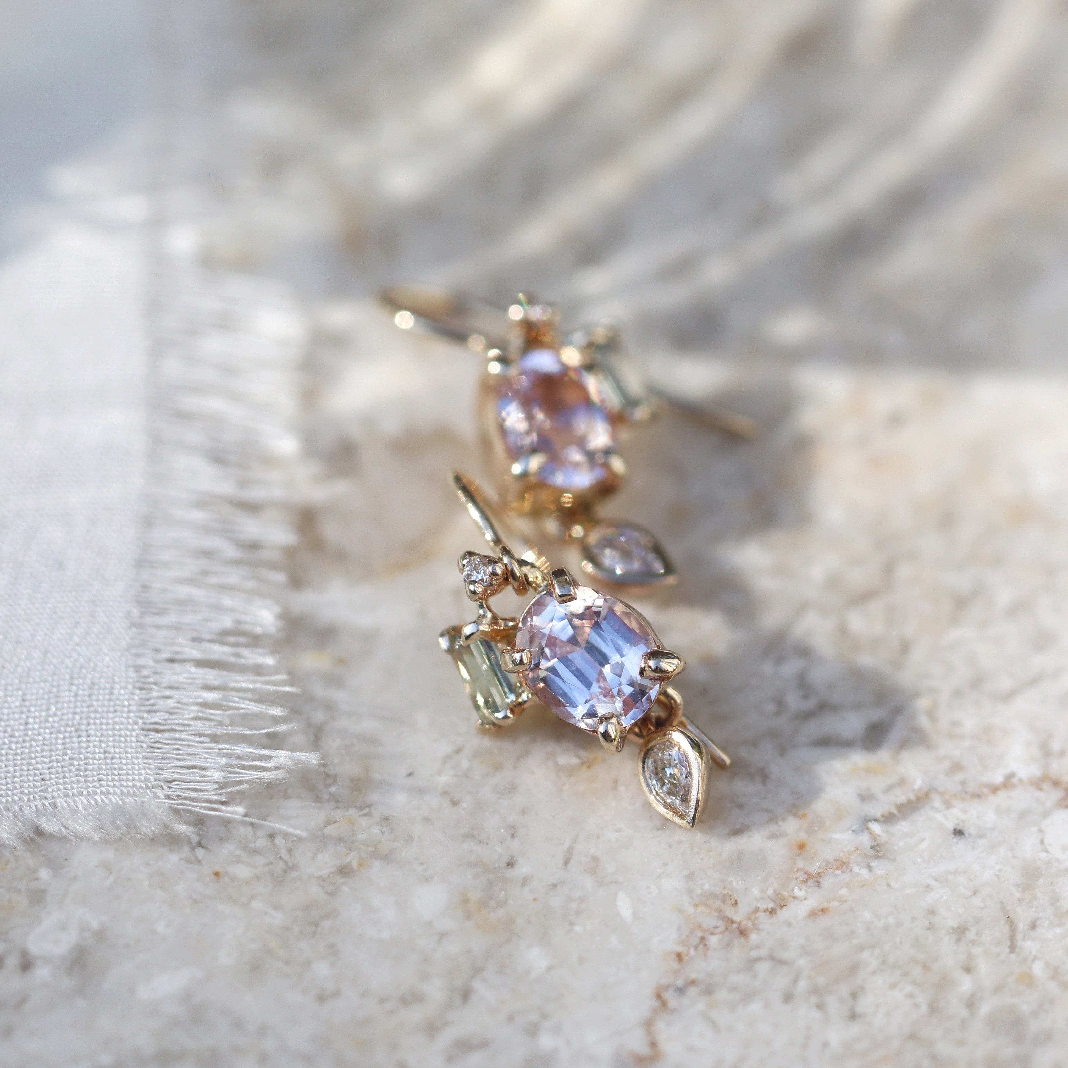 Dangling Orchard Earrings (Spinel)