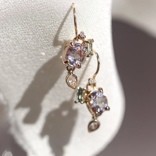 Dangling Orchard Earrings (Spinel)