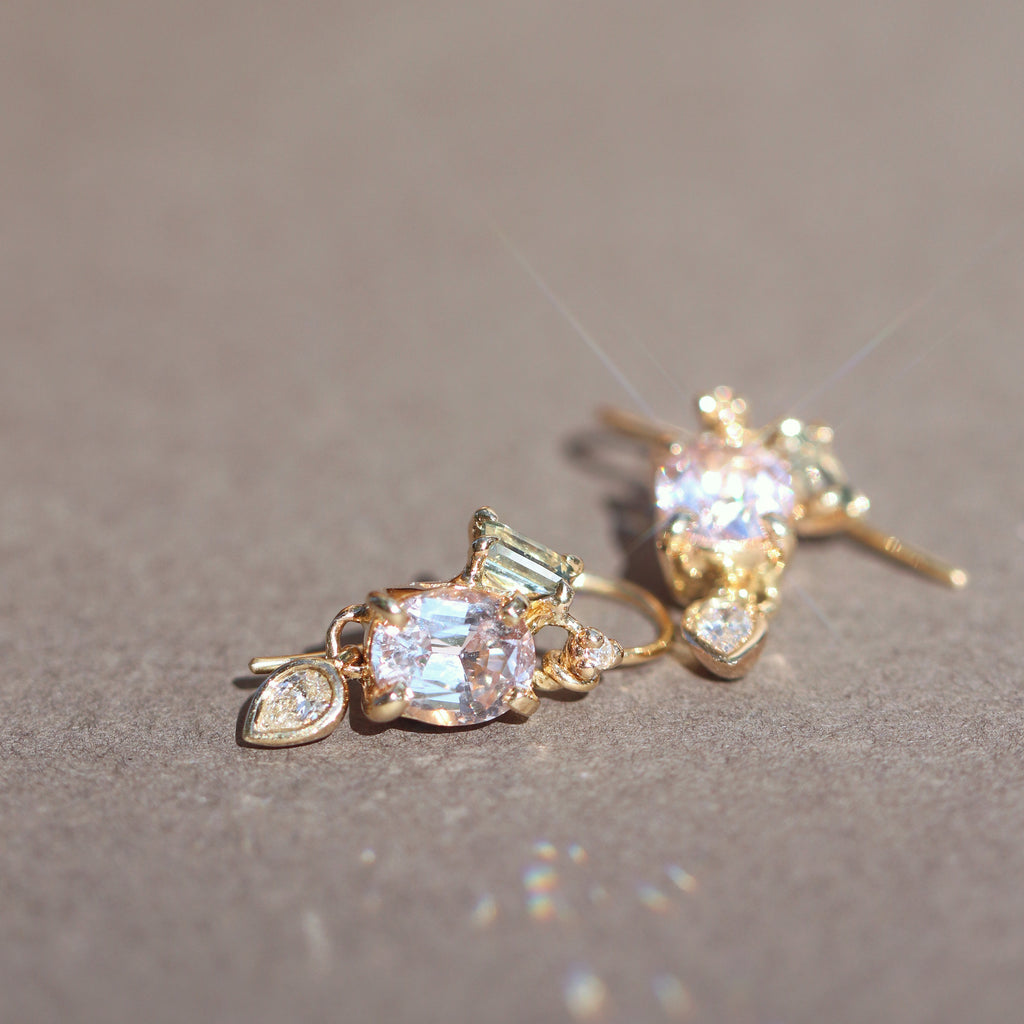 Dangling Orchard Earrings (Spinel)
