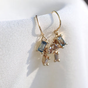 Dangling Orchard Earrings (Sapphire)