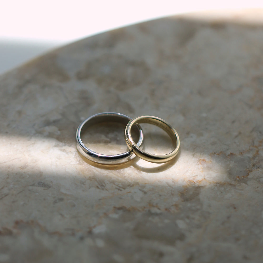 Wedding Bands - plain with mirror finish