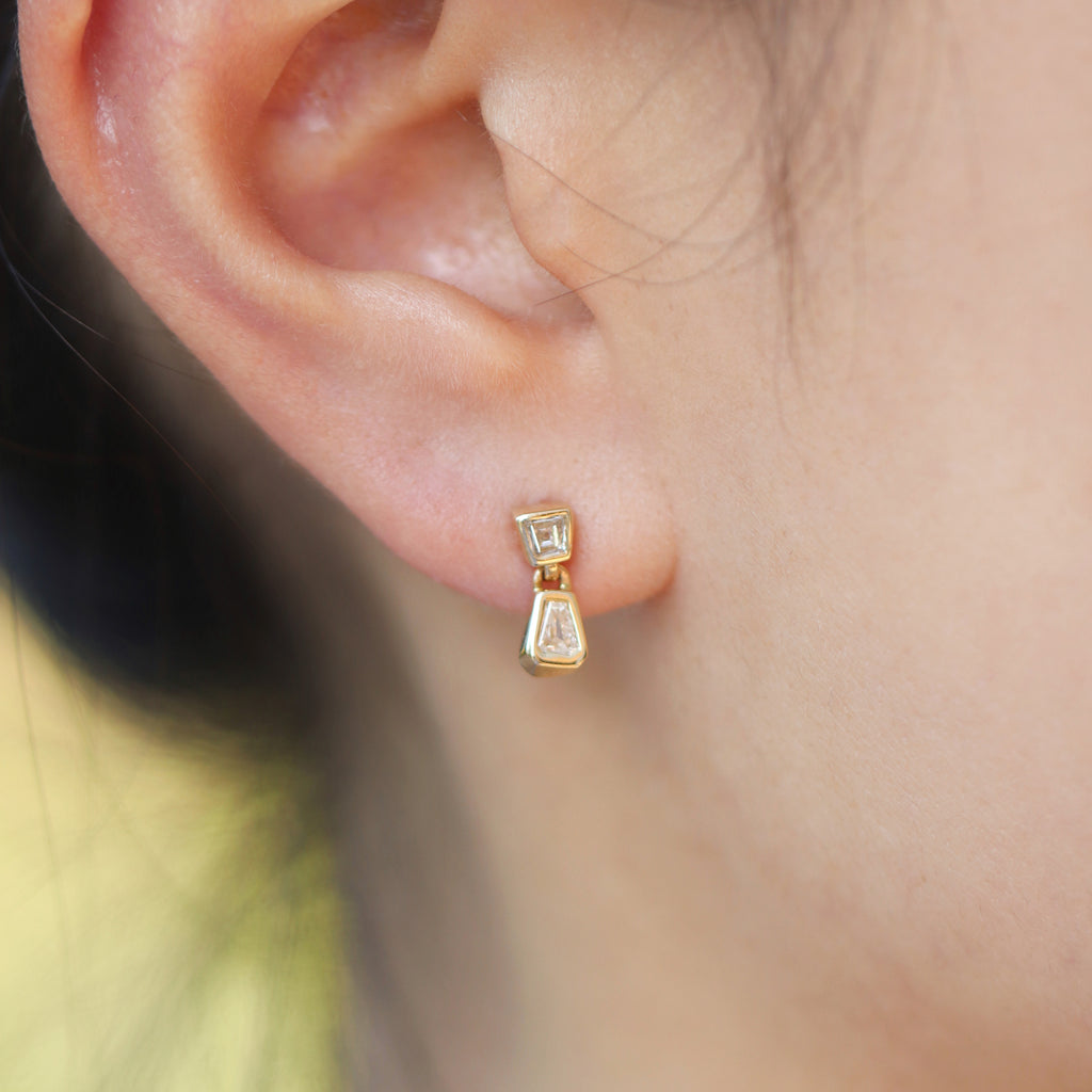 Dangling Duo Earrings (Diamonds)