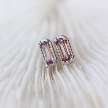 Stud Earrings (Elongated Tourmaline)