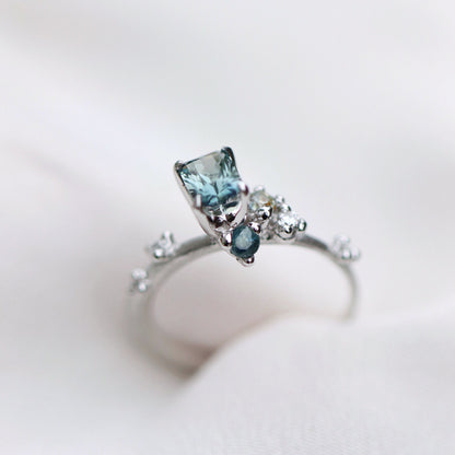 Ring Natural Unheated Sapphire Ring Cabinetofcuriosityjewellery
