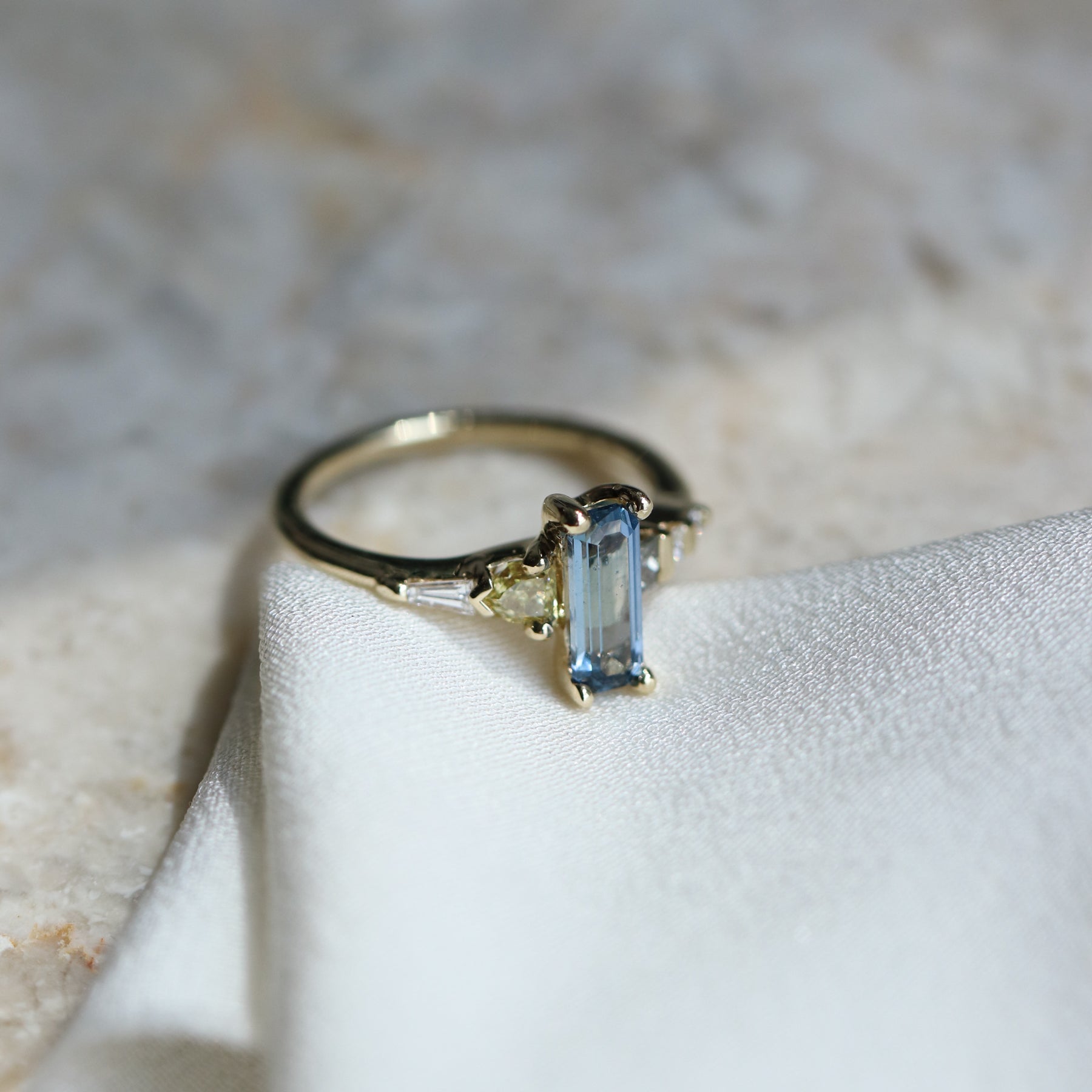 Ring Umba Sapphire Fancy diamond ring Cabinetofcuriosityjewellery